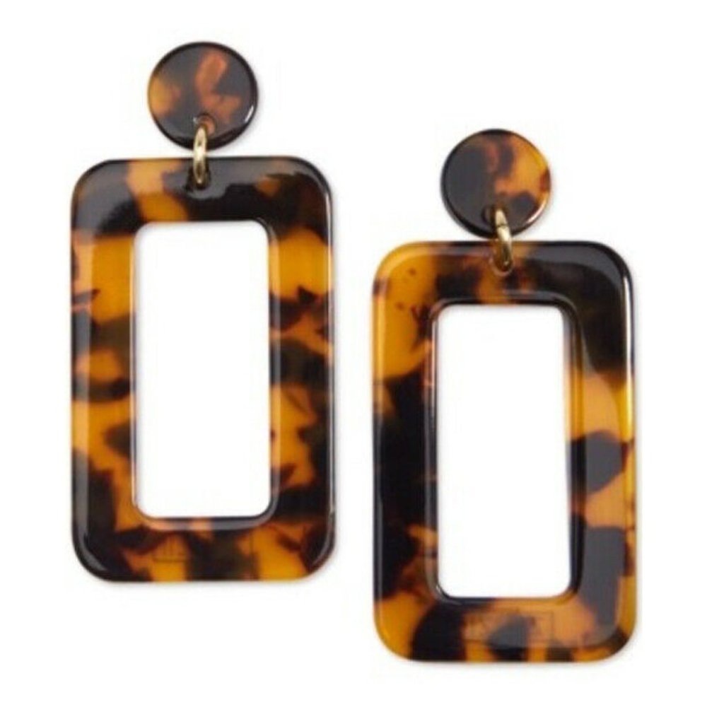Exquisite Zenzii Gold-Tone Acetate Cutout Drop Earrings – Save 50% Today!
